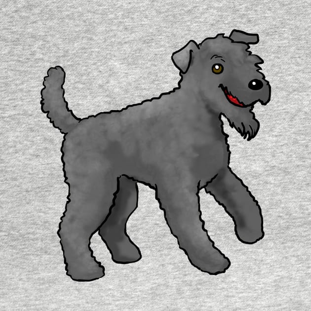 Dog - Kerry Blue Terrier - Black by Jen's Dogs Custom Gifts and Designs